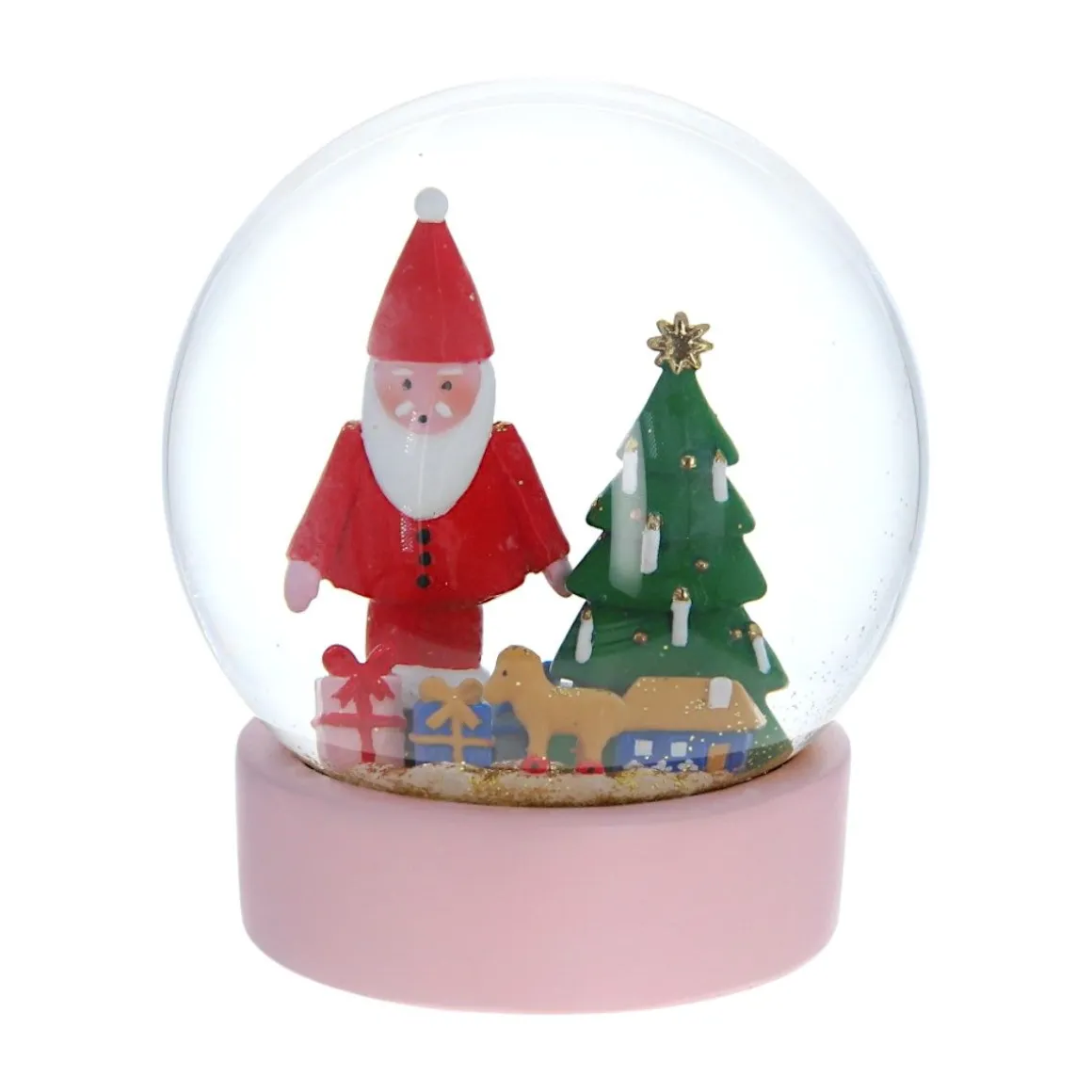 Boule à neige Père Noël et cadeaux
