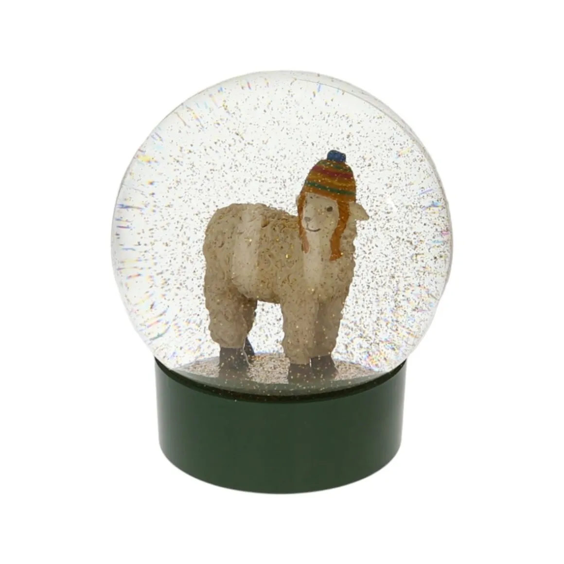 Boule à neige verte - Doux comme un agneau