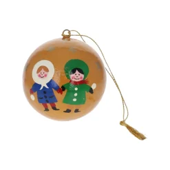 Boule de Noël ocre et tambour