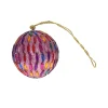 Boule de Noël rose pailleté et sequins
