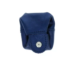 Bourse en cuir bleue foncée