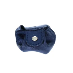 Bourse en cuir bleue foncée
