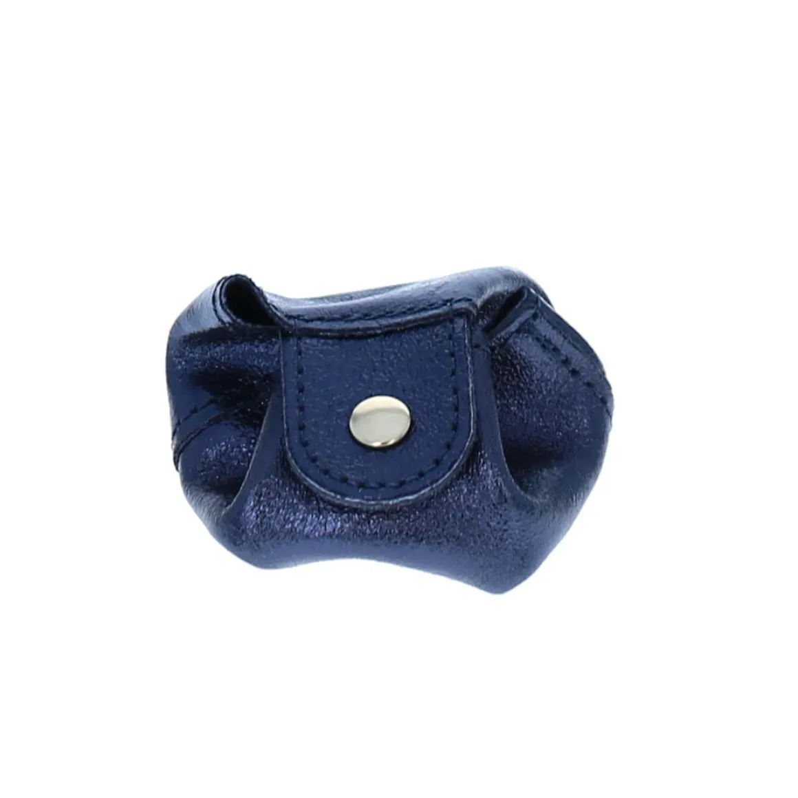 Bourse en cuir bleue foncée