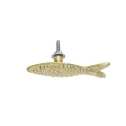 Bouton de porte poisson en laiton - Ma bonne étoile