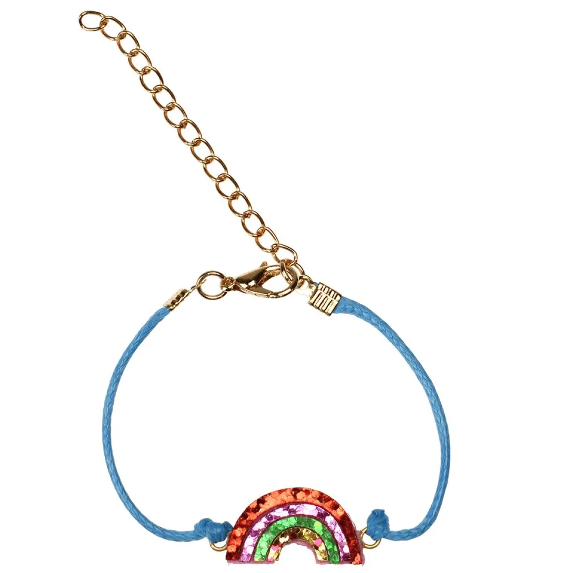 Bracelet à paillettes arc-en-ciel