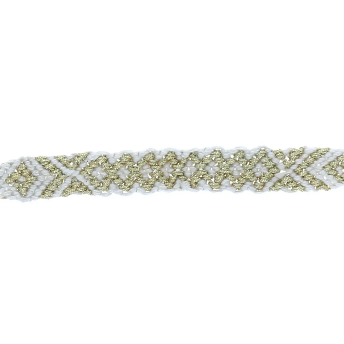Bracelet brésilien écru et doré