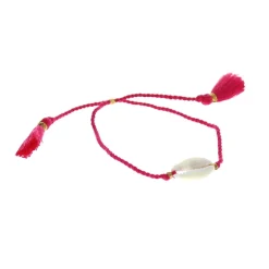 Bracelet coquillage rose