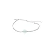 Bracelet cristal fil argenté perle