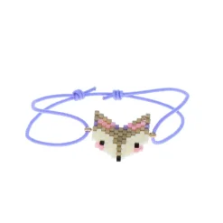 Bracelet enfant à perles renard