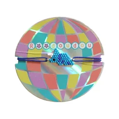 Bracelet enfant en perles dinosaure bleu