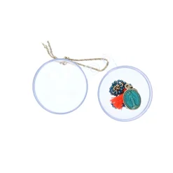 Bracelet gri-gri médaillon bleu