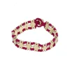 Bracelet indien losanges et fil rose - Mariage Indien