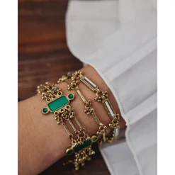 Bracelet indien turquoise Arya - Mariage Indien