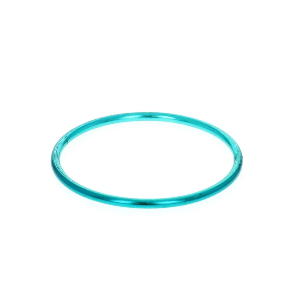 Bracelet jonc en aluminium bleu canard