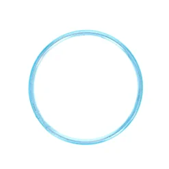 Bracelet jonc en aluminium turquoise