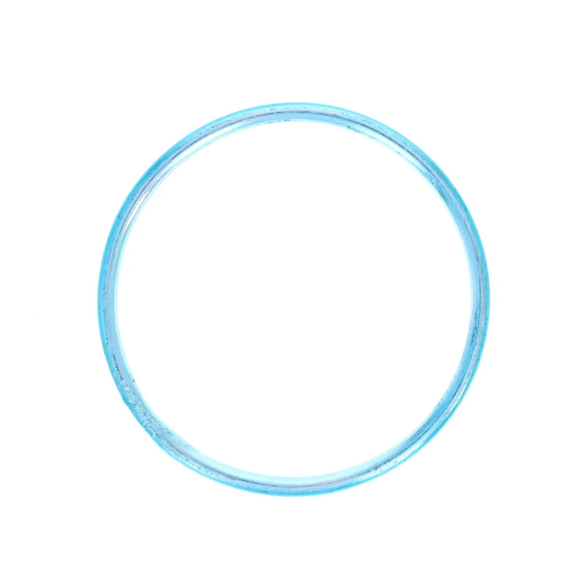 Bracelet jonc en aluminium turquoise