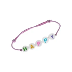 Bracelet élastique et perles Happy