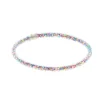 Bracelet plastiques paillettes multicolores