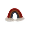 Broche arc-en-ciel brique moutarde