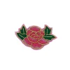 Broche fleur rose