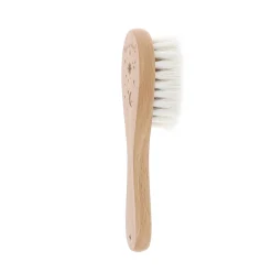 Brosse à cheveux bébé en bois étoiles - Curiosité du ciel