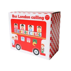 Bus de Londres et ses chanteurs jouet en bois