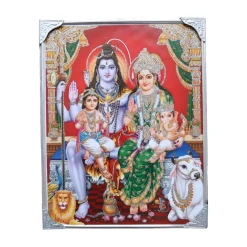 Cadre Hindou illustration famille de Ganesha