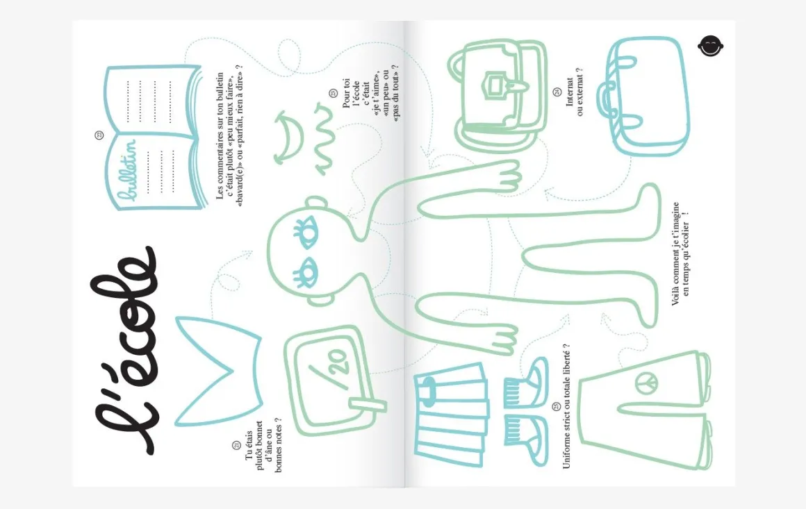Cahier à remplir "Papi, mamie et moi"