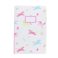 Cahier motifs licornes