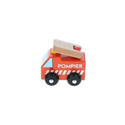 Camion de pompier en bois