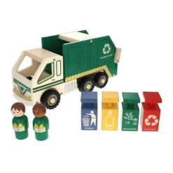 Camion poubelle en bois