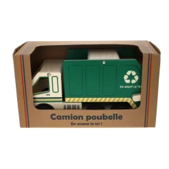 Camion poubelle en bois