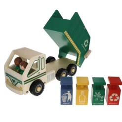 Camion poubelle en bois