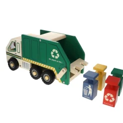Camion poubelle en bois