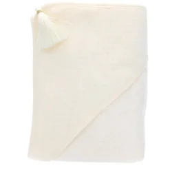 Cape de bain crème pointelle