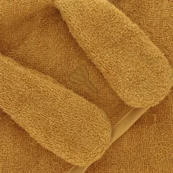 Cape de bain lapin jaune miel 75x75 cm