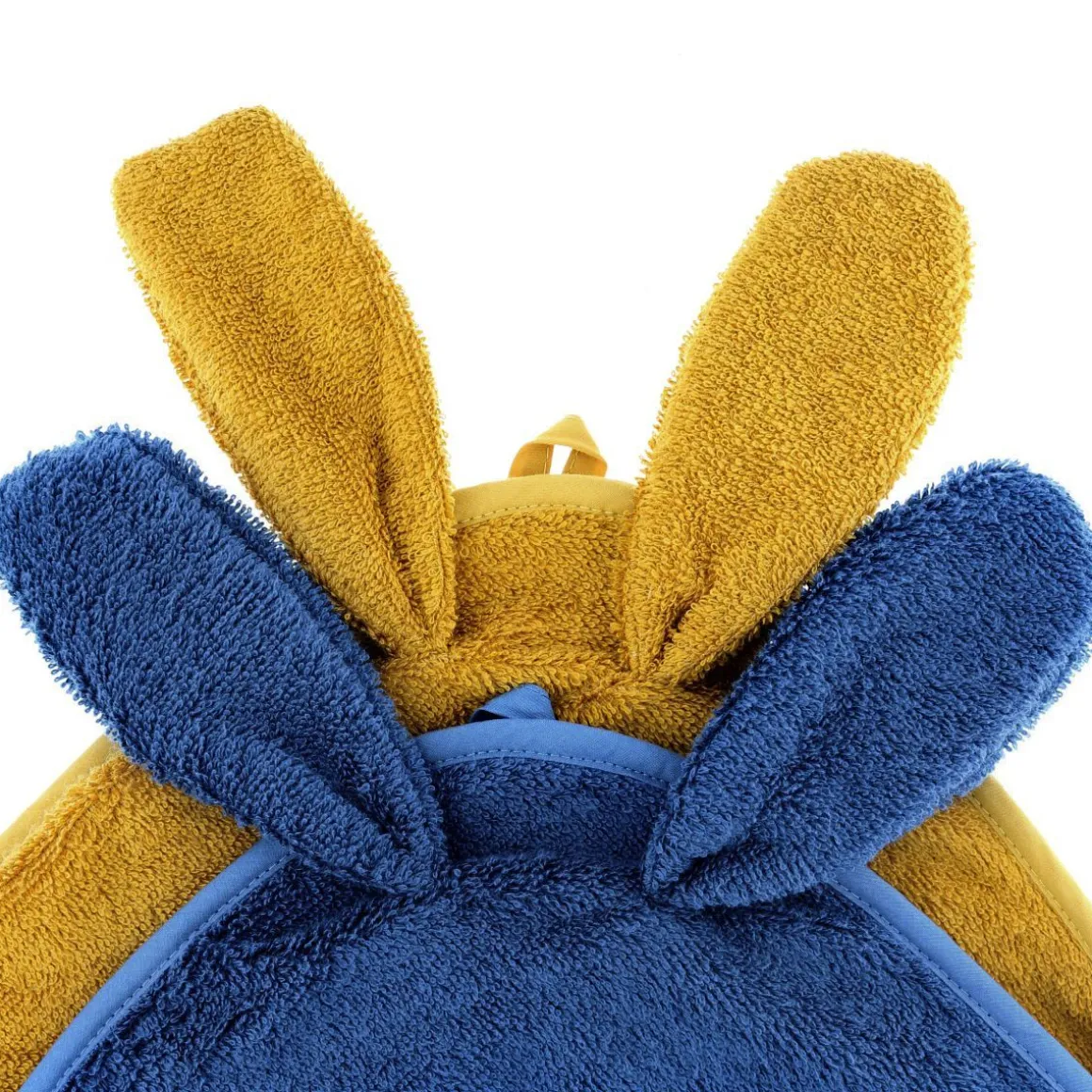 Cape de bain lapin moutarde