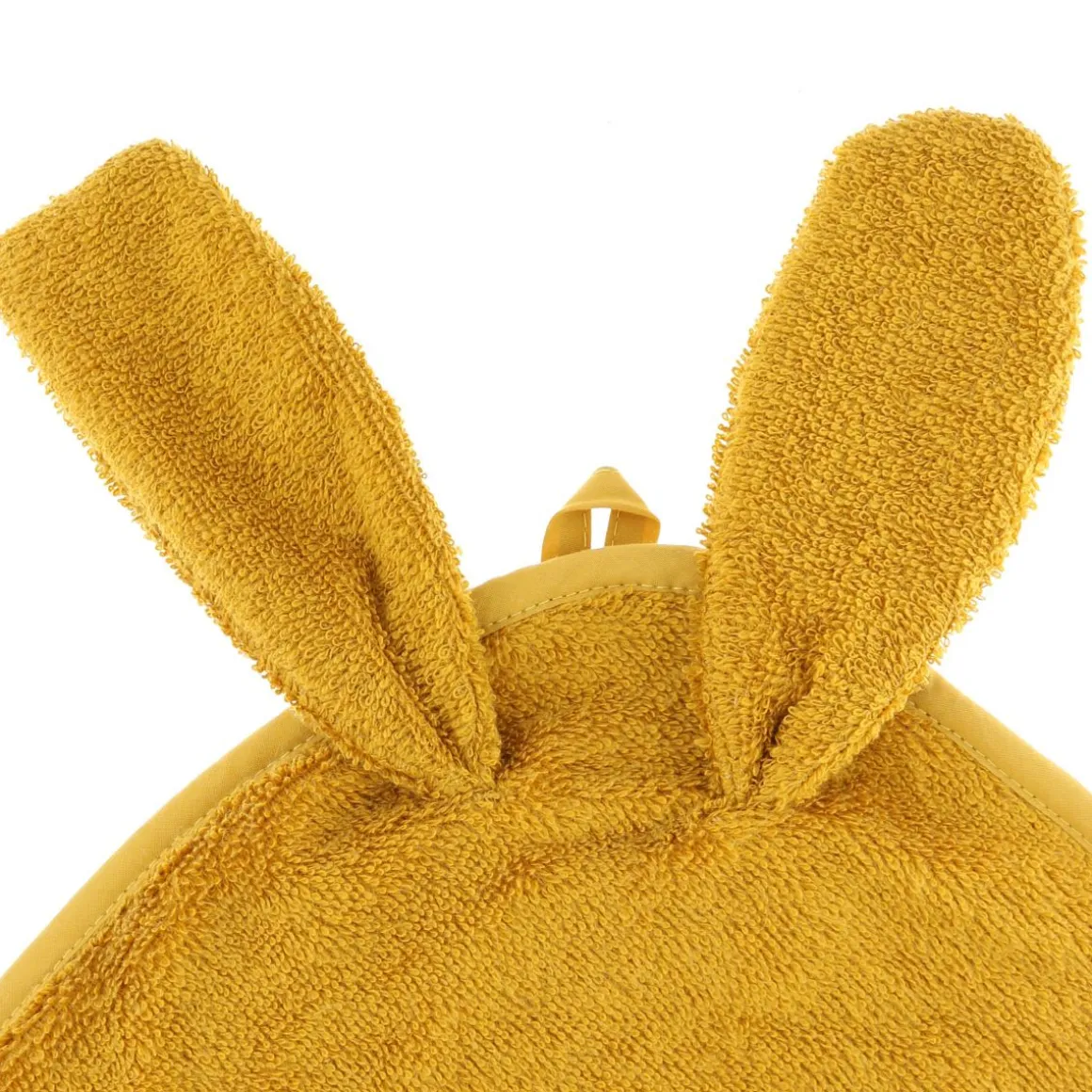 Cape de bain lapin moutarde