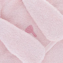 Cape de bain lapin rose pâle