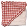 Cape de bain vichy - La petite poule rousse