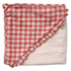 Cape de bain vichy - La petite poule rousse