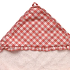 Cape de bain vichy - La petite poule rousse