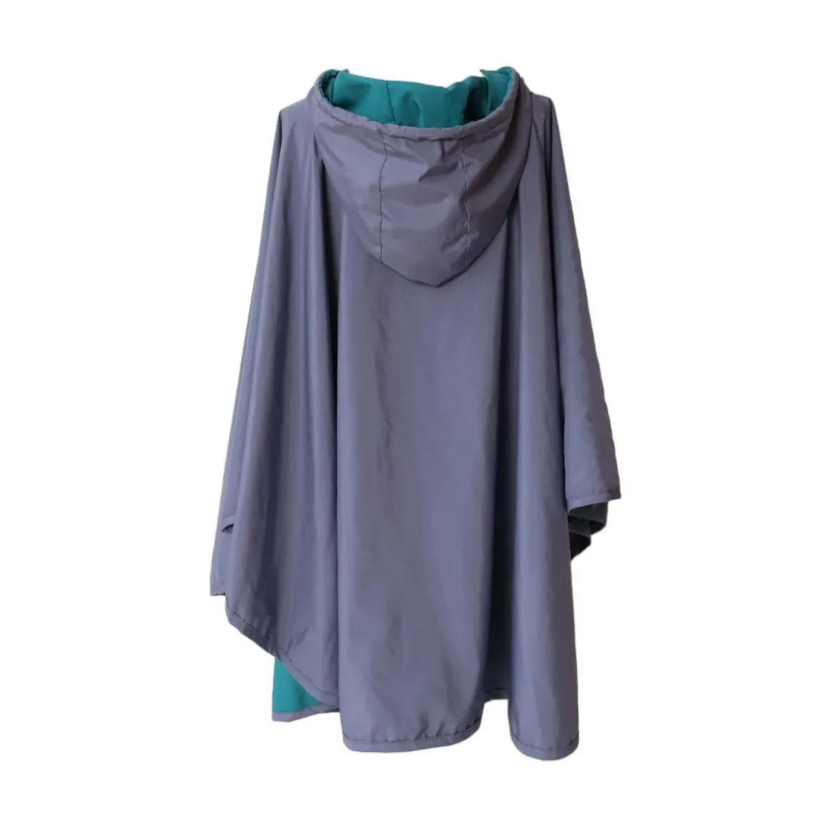 Cape de pluie enfant bleue et verte - À bicyclette