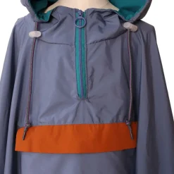 Cape de pluie enfant bleue et verte - À bicyclette