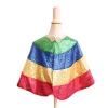 Cape déguisement enfant à sequins multicolores