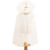 Cape déguisement enfant en tulle à pois dorés