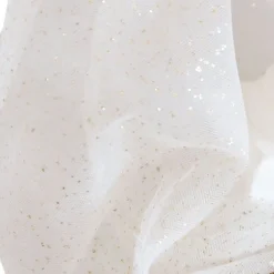 Cape déguisement enfant en tulle à pois dorés