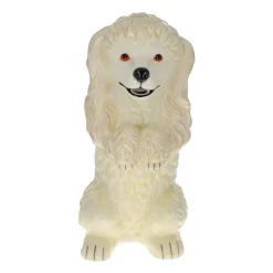 Carafe chien caniche blanc