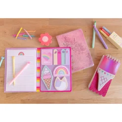Carnet glace et paillettes