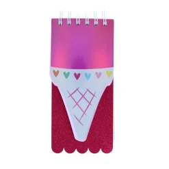 Carnet glace et paillettes